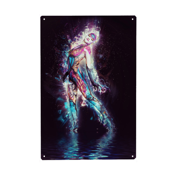 Holzbild "Galaktisches Wesen" artboxONE - Film,Menschen,Fashion,Fiktion,Galaxy