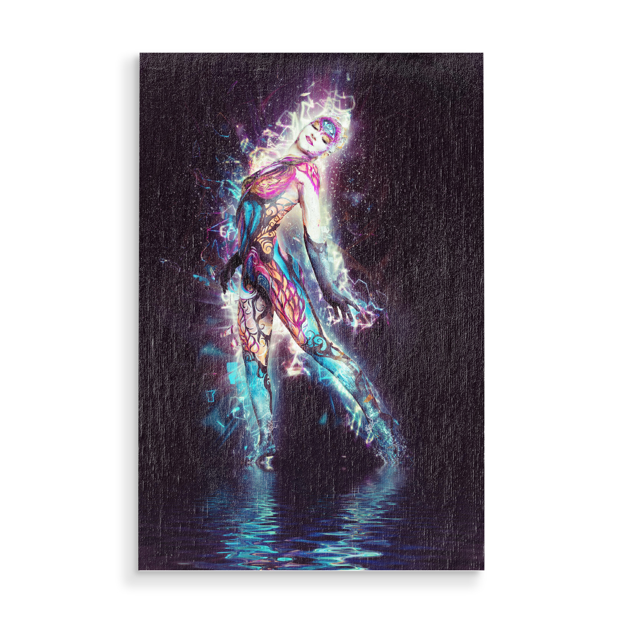 Holzbild "Galaktisches Wesen" artboxONE - Film,Menschen,Fashion,Fiktion,Galaxy