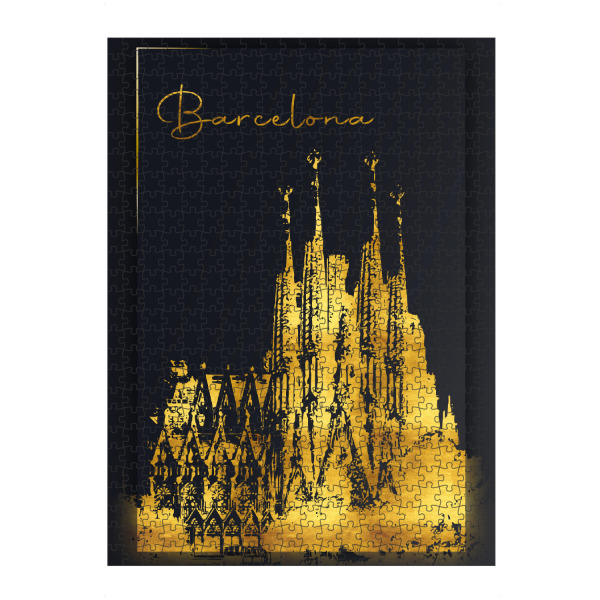 artboxONE Puzzle "Barcelona in Gold" artboxONE - Städte,Architektur,Städte / Barcelona