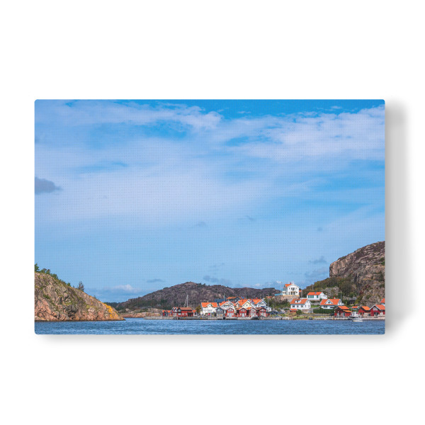 Leinwandbild "Häuser in Fjällbacka" artboxONE - Natur,Reise,Architektur,Reise / Strand und Meer,Reise / Länder