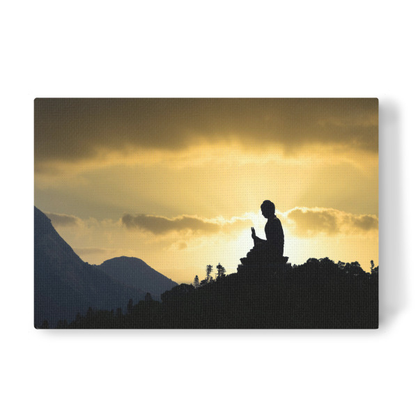 Leinwandbild "Tian Tan Buddha" artboxONE - Natur,Menschen,Reise / Asien