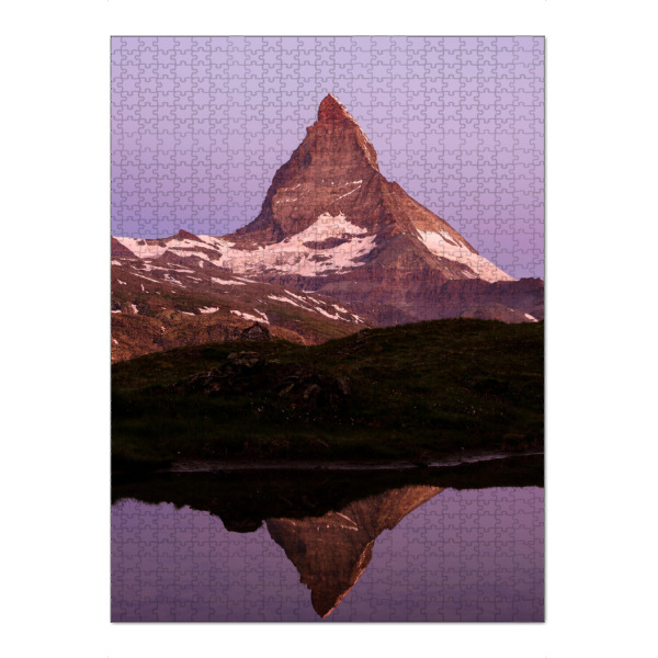 Puzzle Ravensburger "Matterhorn reflecting in small" artboxONE - Natur,Reise