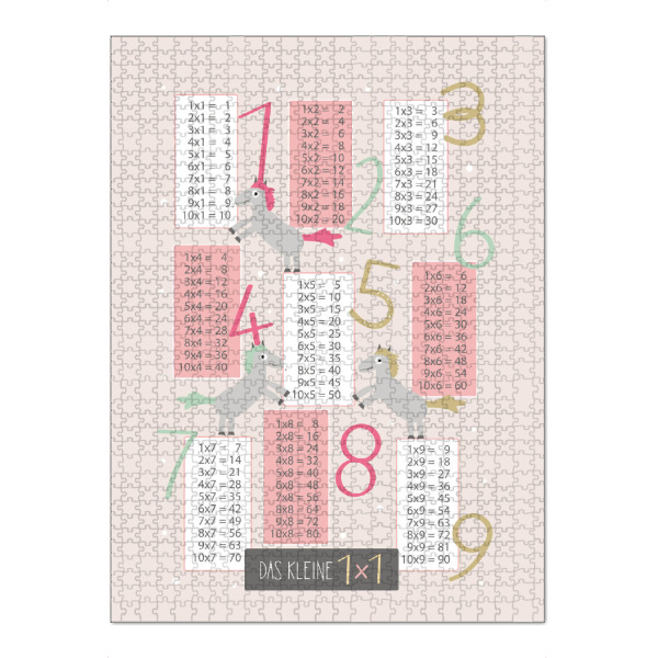 Puzzle Ravensburger "Pferde Einmaleins Lernposter 1x1" artboxONE - Für Kinder