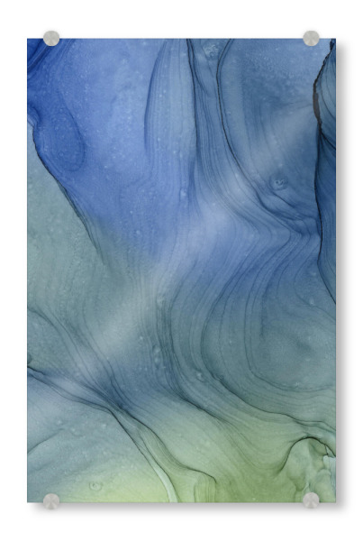 Acrylglasbild "From Blue to Green" artboxONE - Abstrakt