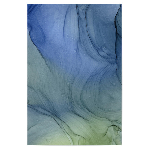 Poster 30x20 cm "From Blue to Green" artboxONE - Abstrakt