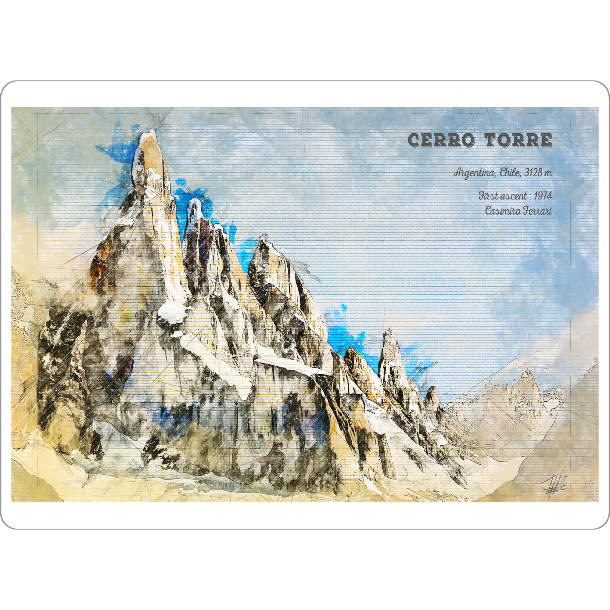 Tischset "Cerro Torre" artboxONE - Natur,Reise / Länder