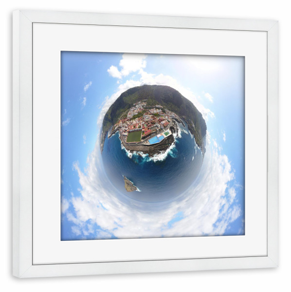 Poster mit Rahmen weiß "Teneriffa - Garachico" artboxONE - Natur,Reise,Architektur,Reise / Strand und Meer,Reise / Länder