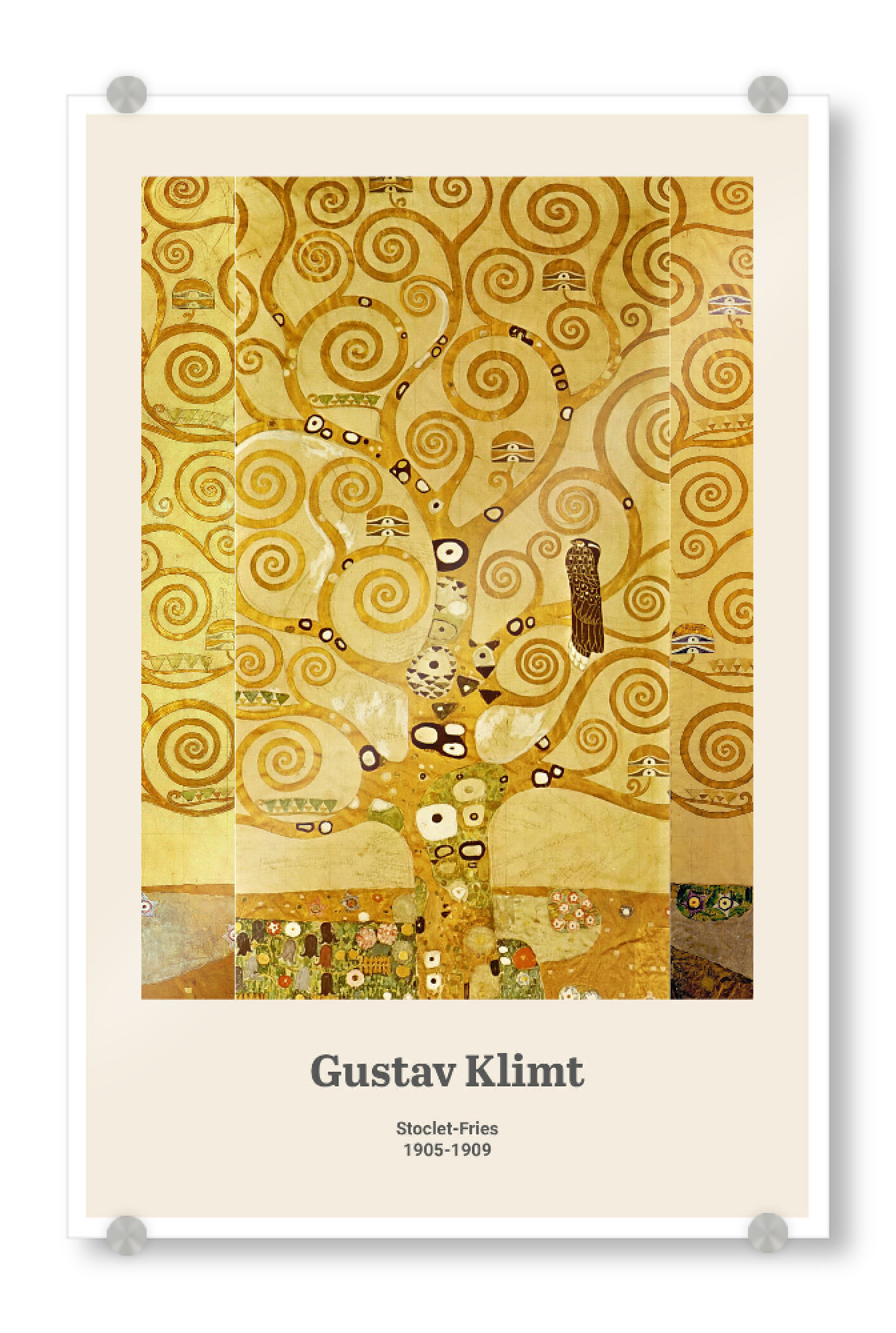 Acrylglasbild "Stoclet Fries - G. Klimt" artboxONE - Natur,Floral,Abstrakt