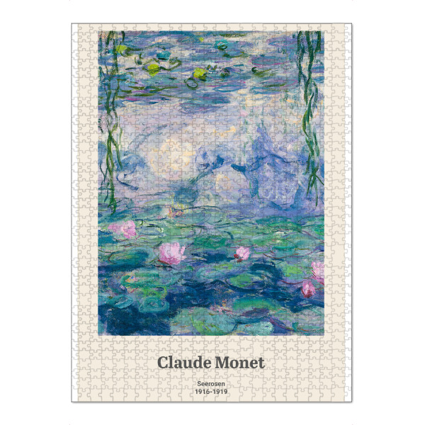 Puzzle Ravensburger "Seerosen - C. Monet" artboxONE - Natur,Floral