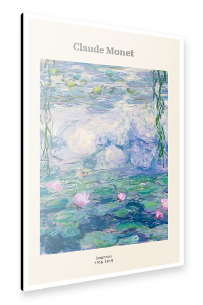 Alu-Dibond "C. Monet - Seerosen" 30x20 cm artboxONE