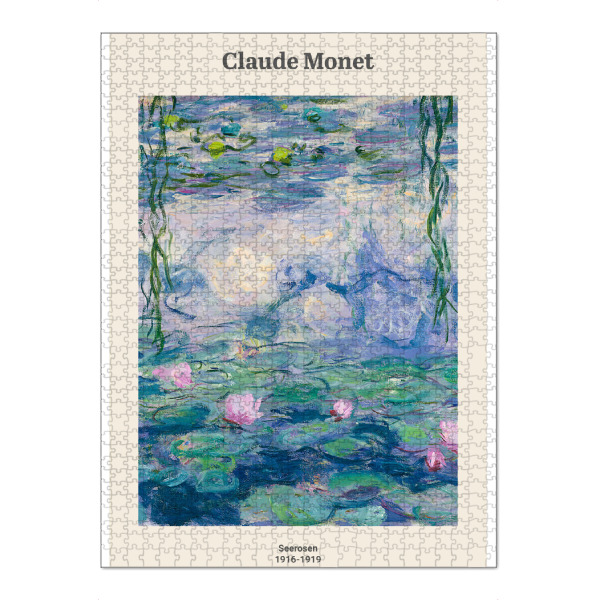 Puzzle Ravensburger "C. Monet - Seerosen" artboxONE - Natur,Floral