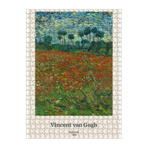 Puzzle Ravensburger "Mohnfeld - V. van Gogh" artboxONE - Natur,Floral