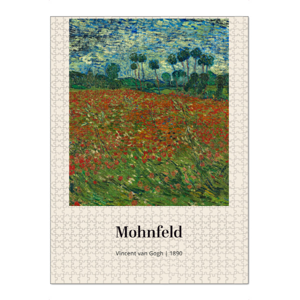 Puzzle Ravensburger "Mohnfeld - Vincent van Gogh" artboxONE - Natur,Floral