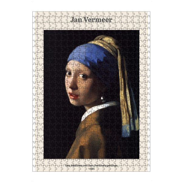 artboxONE Puzzle "Jan Vermeer - Mädchen" artboxONE - Menschen - Girl,Mädchen,Perlenohrringe,Jan,Vermeer,Kunst,Gemälde,Malerei,Woman,Frau