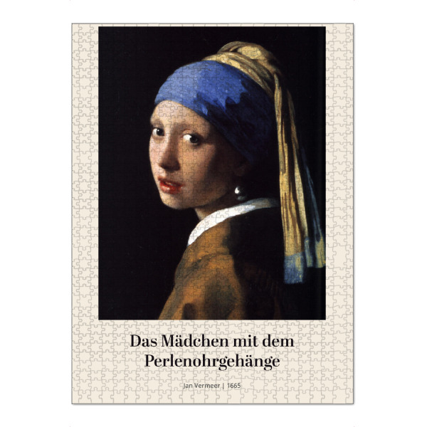 Puzzle Ravensburger "Mädchen mit Perlenohrringen" artboxONE - Menschen - Girl,Mädchen,Perlenohrringe,Jan,Vermeer,Kunst,Gemälde,Malerei,Woman,Frau