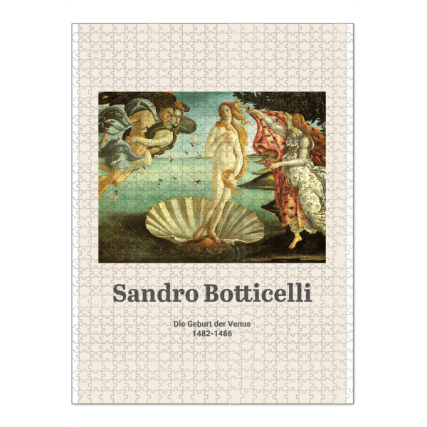 Puzzle Ravensburger "S. Botticelli - Geburt der Venus" artboxONE - Natur,Menschen,Fiktion