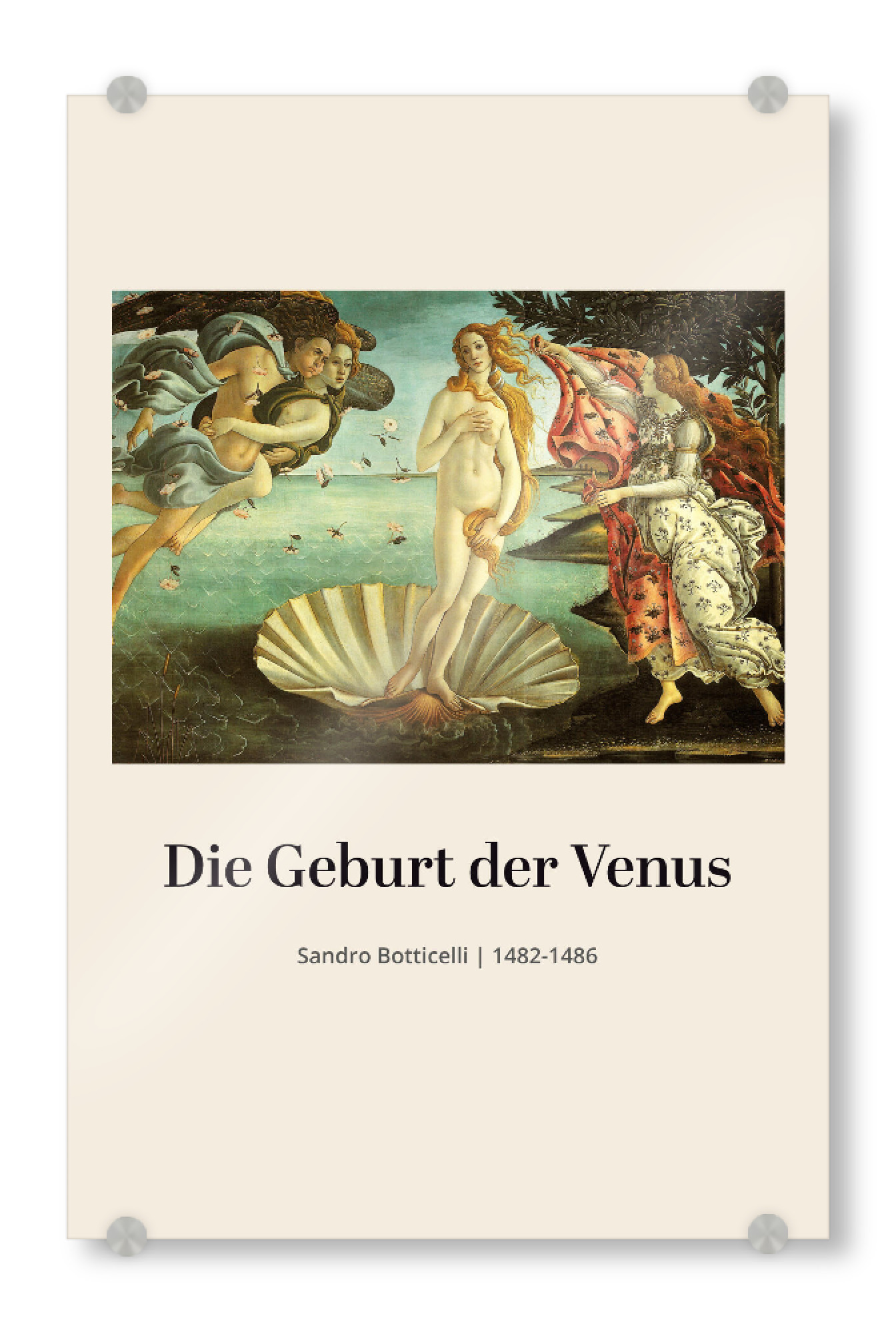 Acrylglasbild "Geburt der Venus - Botticelli" artboxONE - Natur,Menschen,Fiktion