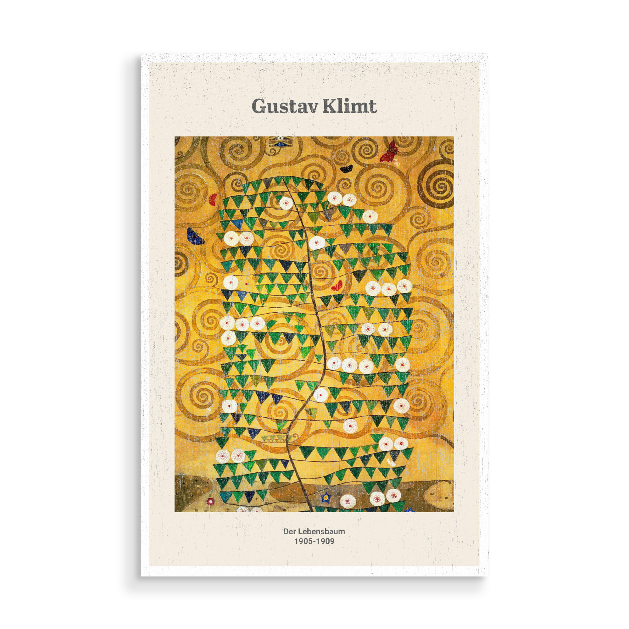 Holzbild "Gustav Klimt - Lebensbaum" artboxONE - Natur,Abstrakt - Lebensbaum,Gustav,Klimt,Abstract,Abstrakt,Natur,Nature,Kunst,Malerei,Gemälde