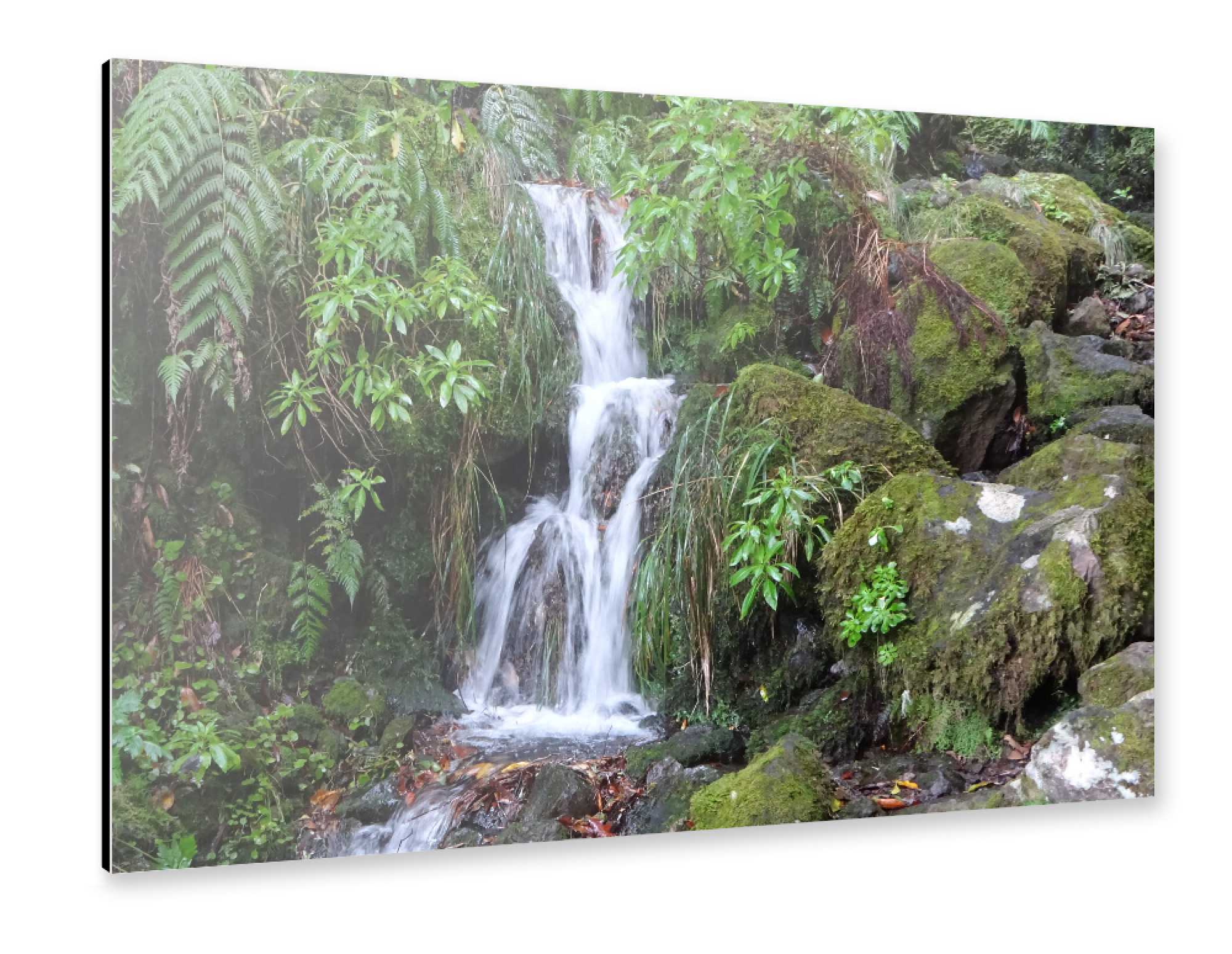 Alu-Dibond "Waterfall Madeira Trail" 75x50 cm artboxONE