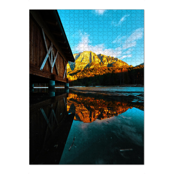 Puzzle Ravensburger "Mountain reflection" artboxONE - Natur,Reise,Sport,Reise / Länder