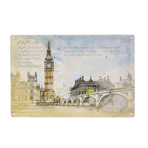 Holzbild "Big Ben, London" artboxONE - Städte,Städte / London,Architektur