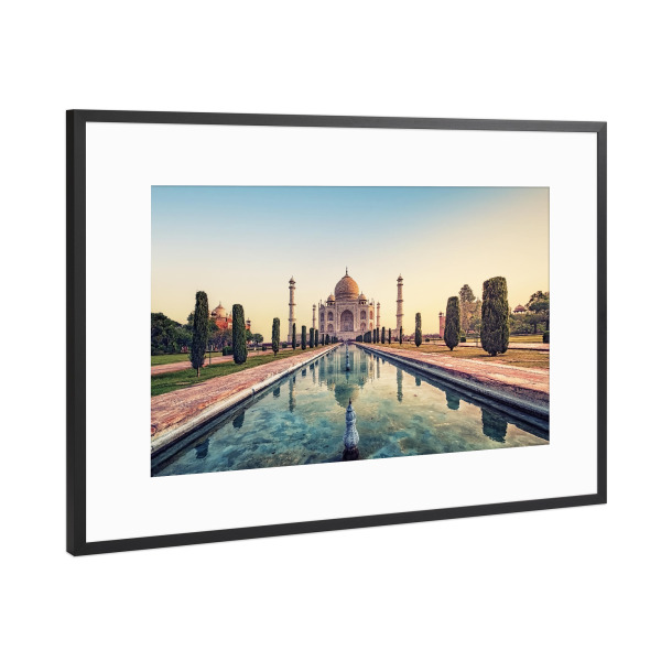 Poster mit Rahmen Schwarz (Metallic) "Wonder of India" artboxONE - Städte,Reise,Architektur,Reise / Asien,Reise / Länder