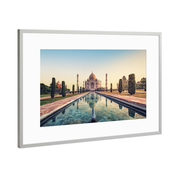 Poster mit Rahmen Silber "Wonder of India" artboxONE - Städte,Reise,Architektur,Reise / Asien,Reise / Länder