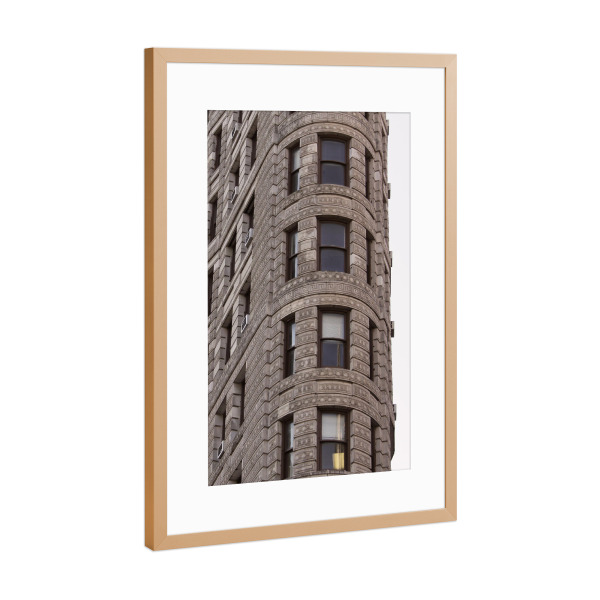 Poster mit Rahmen Kupfer "Flatiron in NYC" artboxONE - Städte,Städte / New York,Architektur