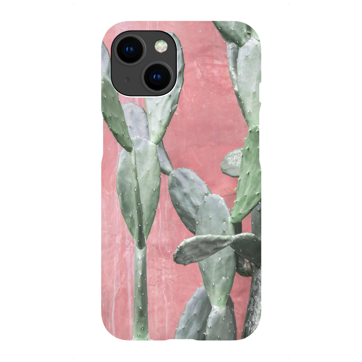 "Pink Wall Cactus"für iPhone - Premium-Case Handyhülle artboxONE