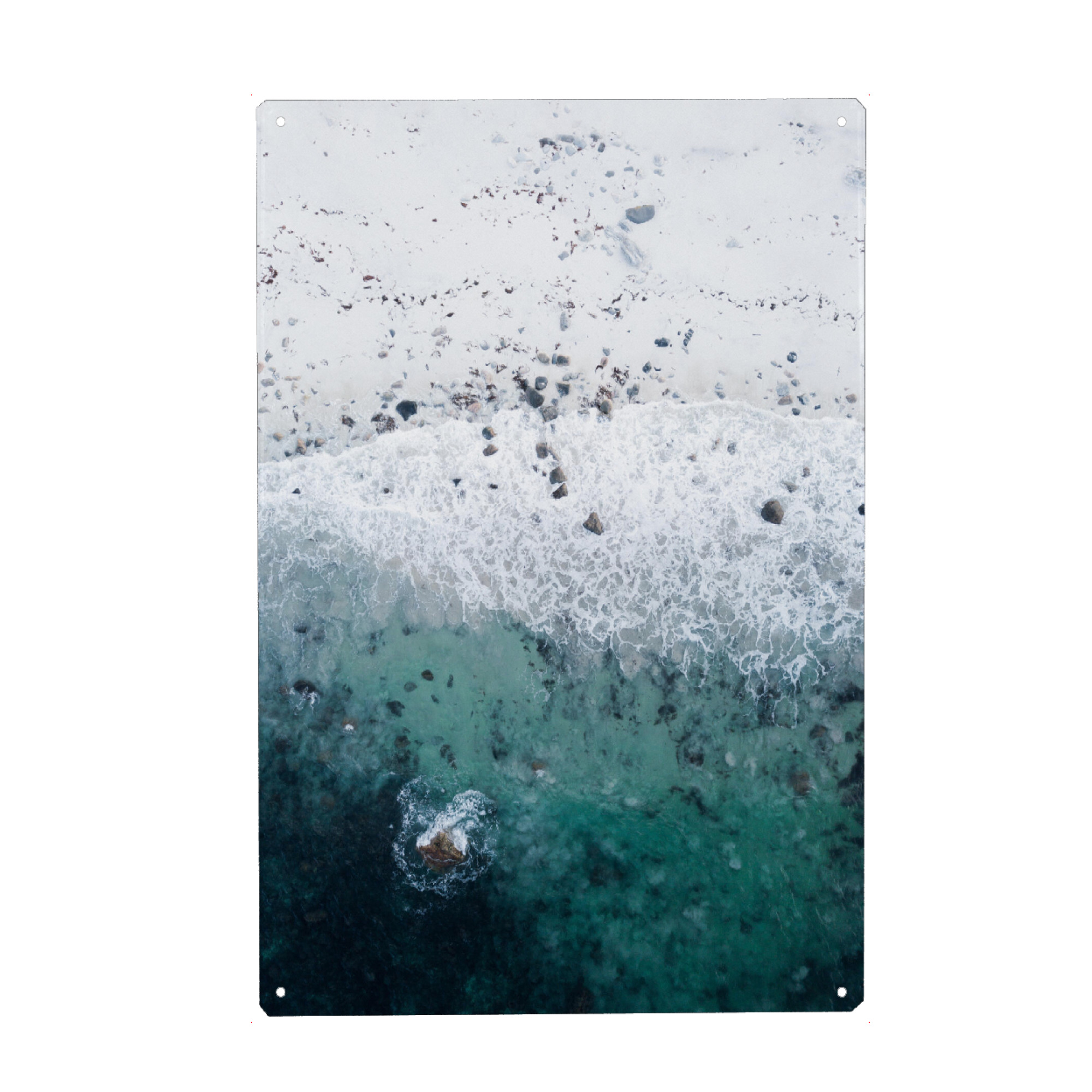 Holzbild "Strand am arktischen Ozean" artboxONE - Natur,Reise,Unterwasser,Reise / Länder