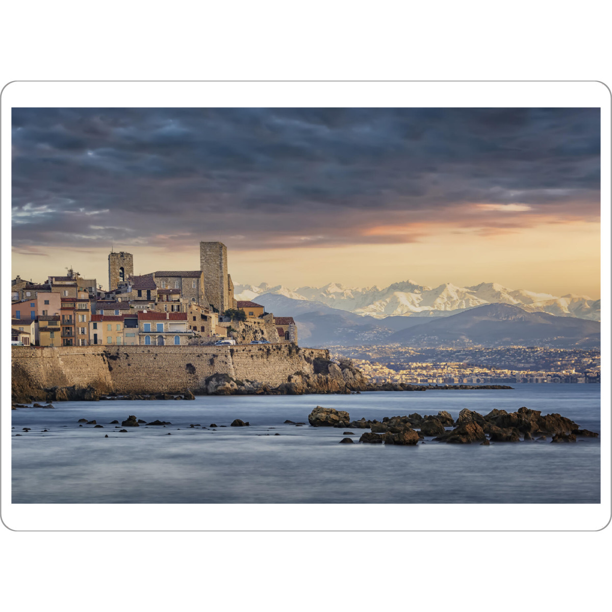 Tischset "Antibes" artboxONE - Städte,Reise,Reise / Strand und Meer,Reise / Länder,Städte / Weitere