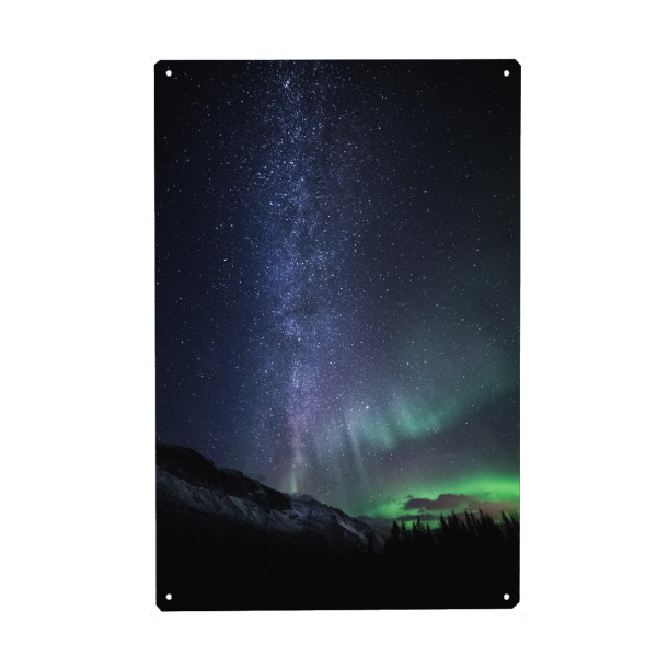 Metall Poster "Milky Way Galaxy" artboxONE - Natur,Galaxy