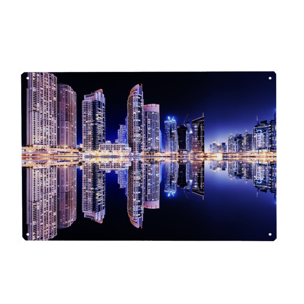 Metall Poster "Dubai Marina" artboxONE - Städte,Reise,Architektur,Reise / Länder,Städte / Dubai