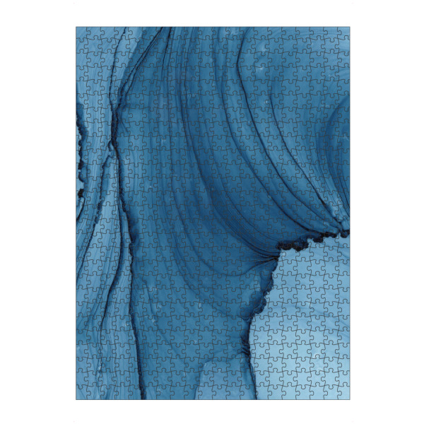 Puzzle Ravensburger "Wellen Blau" artboxONE - Abstrakt