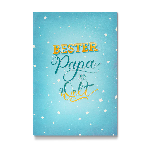 Galerie-Print "Bester Papa der Welt" 30x20 cm artboxONE