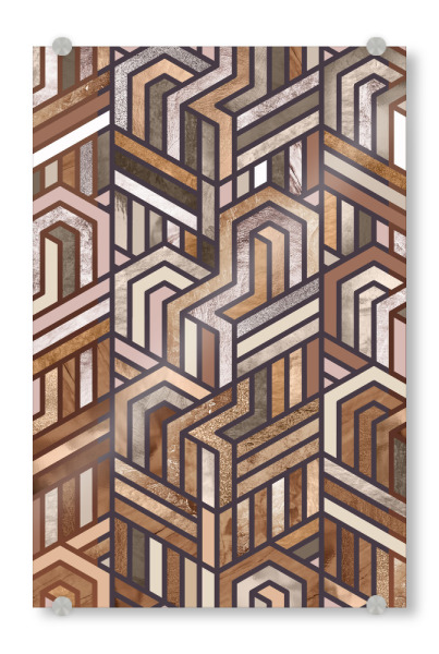 Acrylglasbild "Dune Geometric" artboxONE - Abstrakt,Geometrie - Abstract,Geometric,Abstrakt,Geometry,Geometrie,Formen,Bunt,Colorful