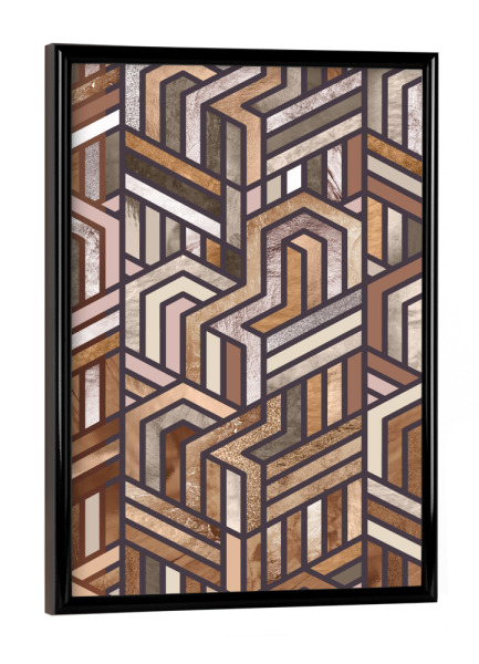Poster mit schwarzem Rahmen "Dune Geometric" artboxONE - Abstrakt,Geometrie - Abstract,Geometric,Abstrakt,Geometry,Geometrie,Formen,Bunt,Colorful