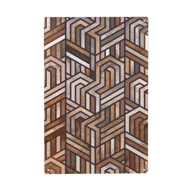 Holzbild "Dune Geometric" artboxONE - Abstrakt,Geometrie - Abstract,Geometric,Abstrakt,Geometry,Geometrie,Formen,Bunt,Colorful