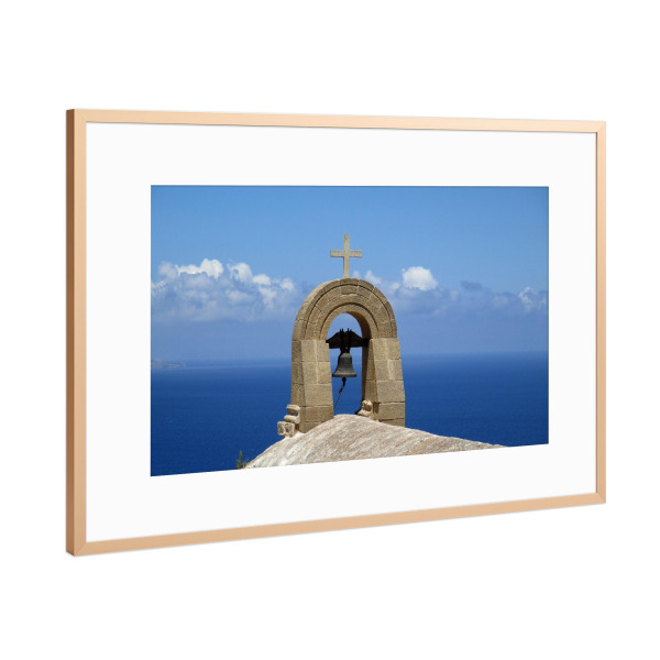 Poster mit Rahmen Kupfer "Greek Orthodox Chapel" artboxONE - Natur,Reise,Reise / Länder