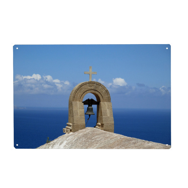 Metall Poster "Greek Orthodox Chapel" artboxONE - Natur,Reise,Reise / Länder