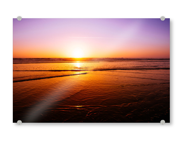 Acrylglasbild "Vivid pacific sunset" artboxONE - Natur