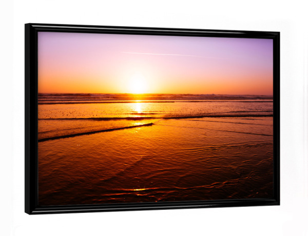 Poster mit schwarzem Rahmen "Vivid pacific sunset" artboxONE - Natur