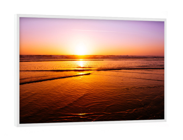 Poster mit weißem Rahmen "Vivid pacific sunset" artboxONE - Natur