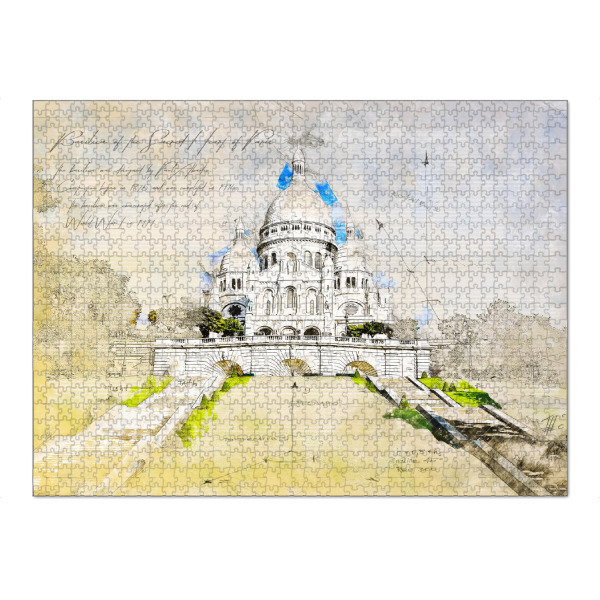 Puzzle Ravensburger "Sacré-Cœur de Montmartre, Paris" artboxONE - Städte,Reise,Architektur,Städte / Paris