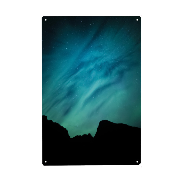 Holzbild "Aurora Silhouette" artboxONE - Natur