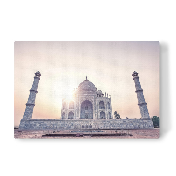 Leinwandbild "Taj Mahal morning" artboxONE - Städte,Reise,Architektur,Reise / Asien,Reise / Länder