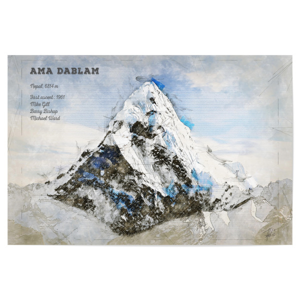 Poster 30x20 cm "Ama Dablam Mountain" artboxONE - Natur
