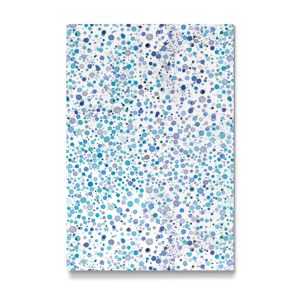 Galerie-Print "Watercolor Fireflies Dots Blue" 30x20 cm artboxONE