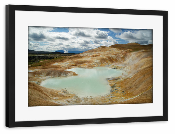 Poster mit Rahmen schwarz "Island - Vulkanlandschaft" artboxONE - Natur,Reise,Reise / Länder