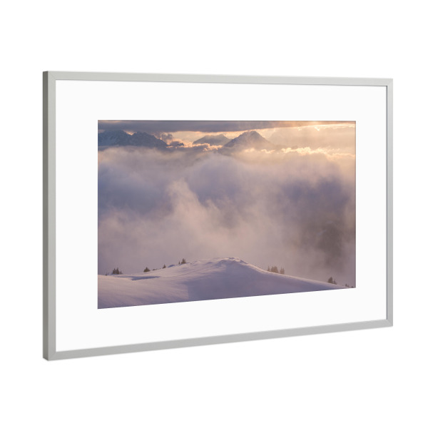 Poster mit Rahmen Silber "Dunst" artboxONE - Natur,Reise,Reise / Länder